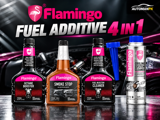Flamingo Pack of 4 Fuel and Petrol Additives bundle