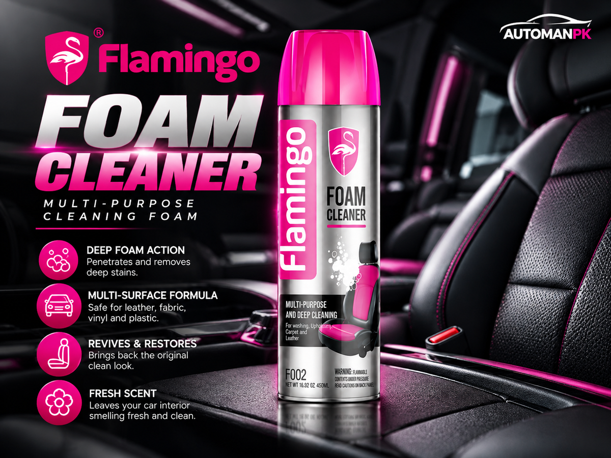 Flamingo Multi-Purpose Foam Cleaner 650ml car interior and exterior cleaner