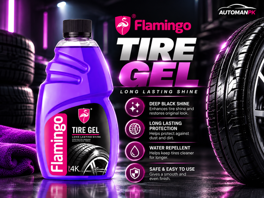 Flamingo Tire Gel 500ml tire shine and sidewall dressing