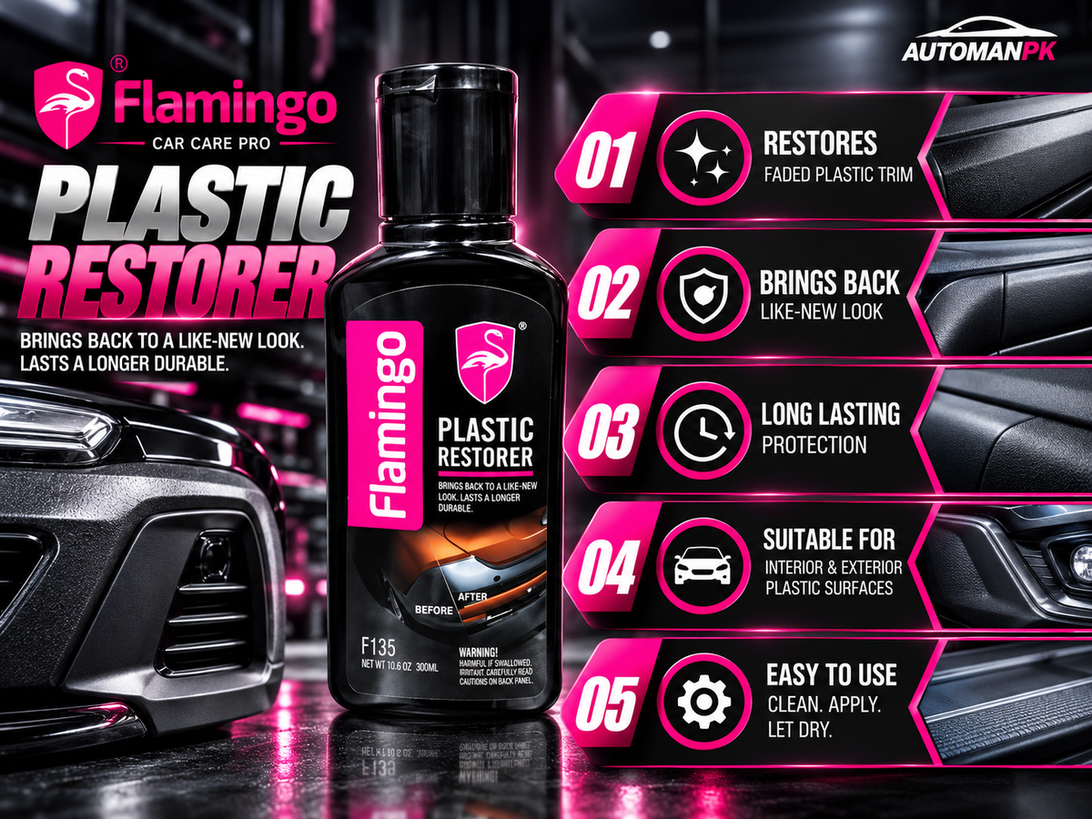 Flamingo Plastic Restorer 300ML faded black plastic restoration