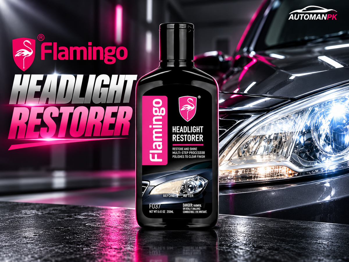 Flamingo Headlight Restorer 300ml cloudy and yellow headlight cleaner