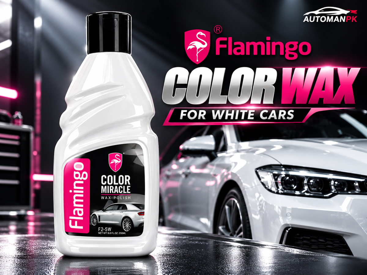 Flamingo Color Miracle Bright White Wax 410ml white car polish