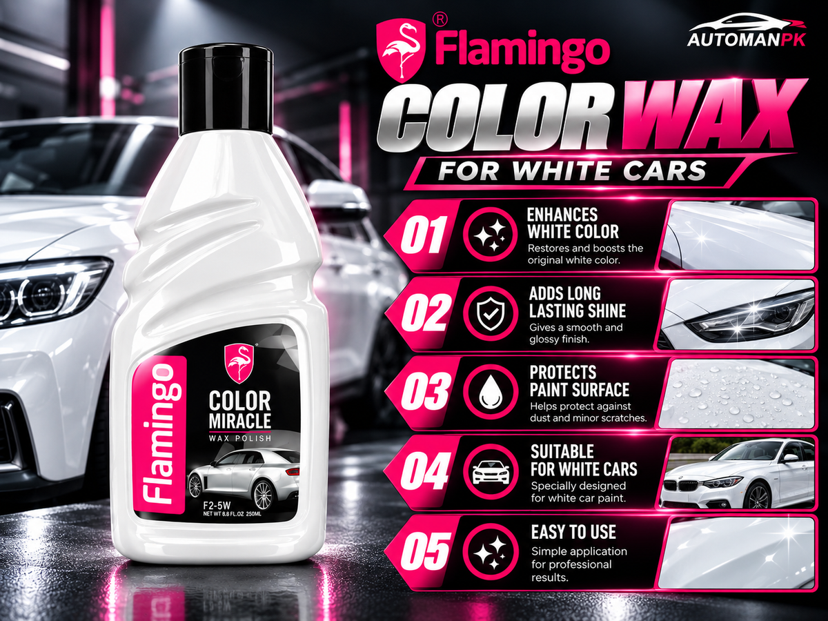 Flamingo Color Miracle Bright White Wax 410ml white paint gloss and application