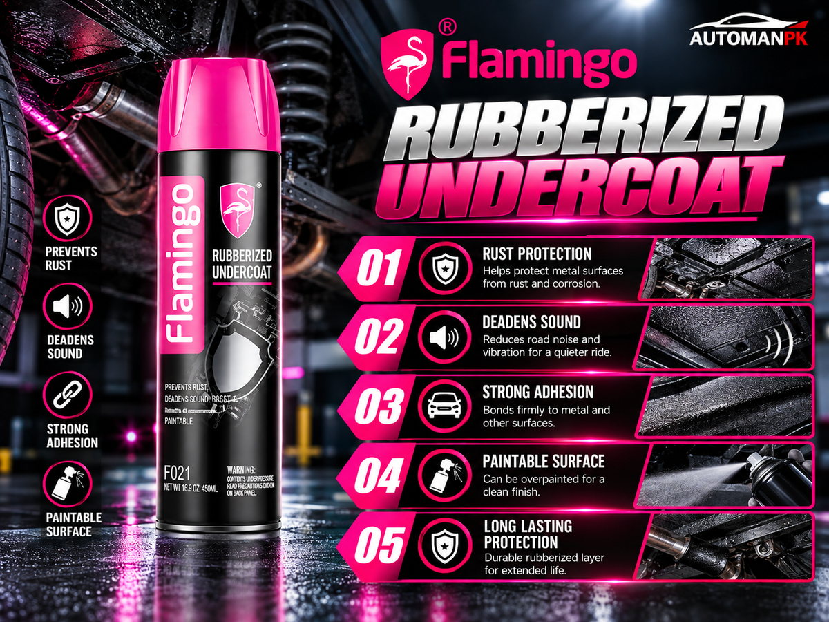 Flamingo Rubberized Undercoat 500ml rust and corrosion protection
