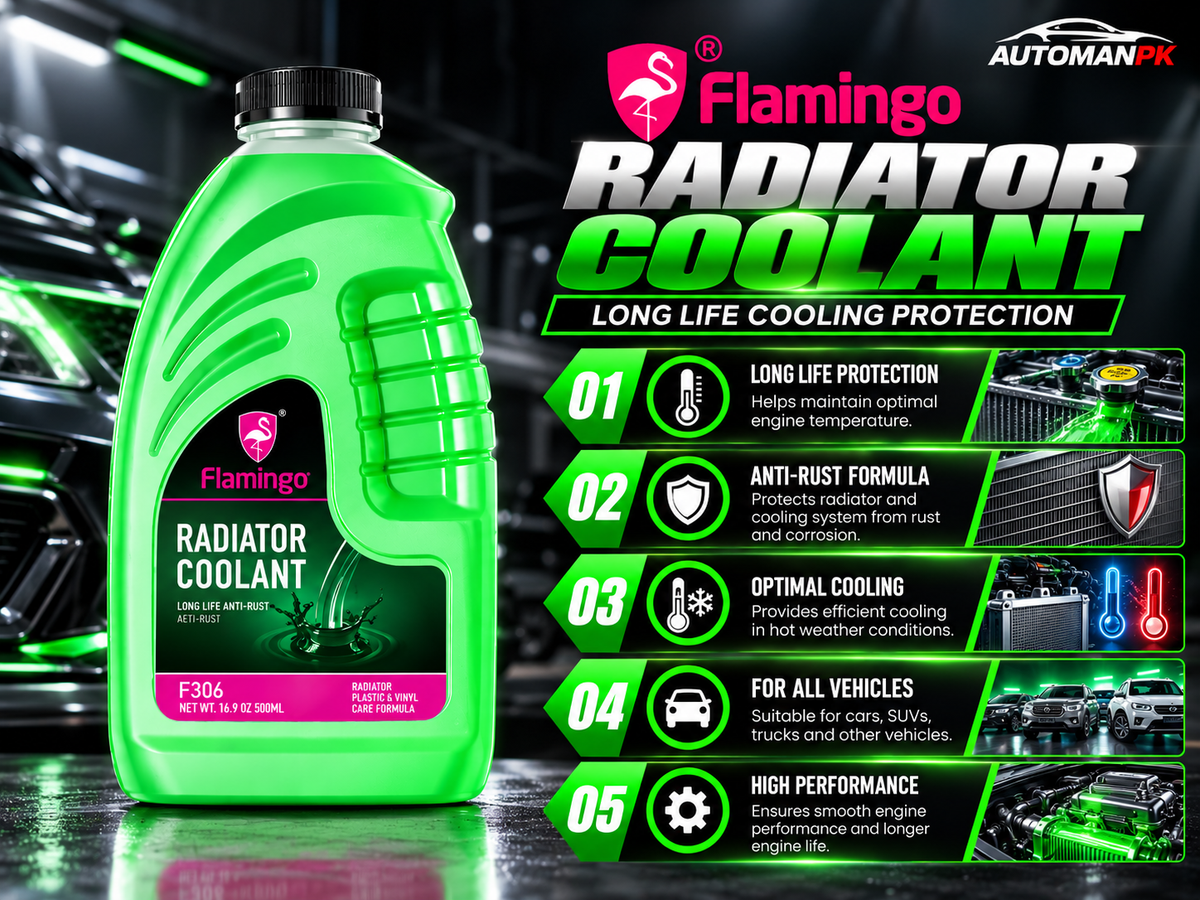 Flamingo Green Coolant 1 Liter F340G coolant application guide