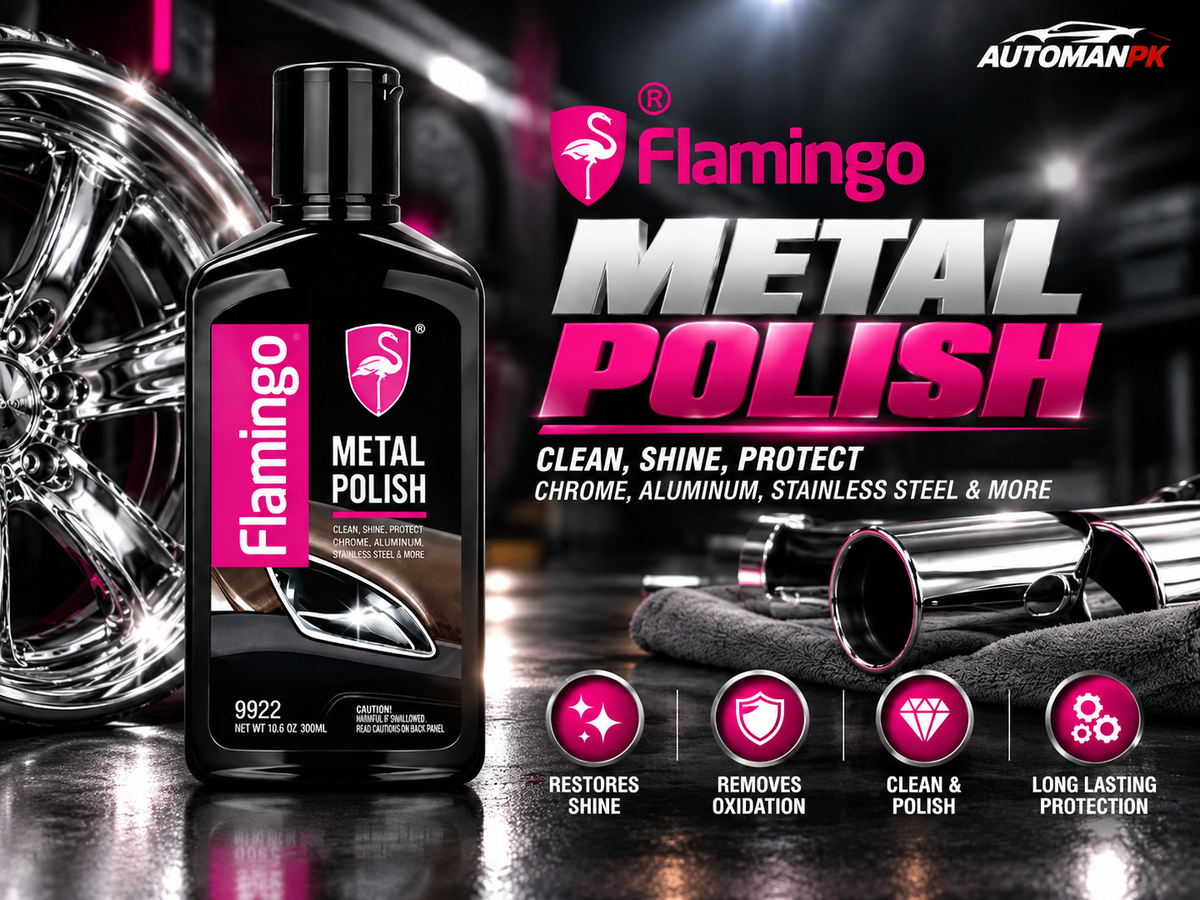 Flamingo Metal Polish 300ml F022 chrome and metal polish