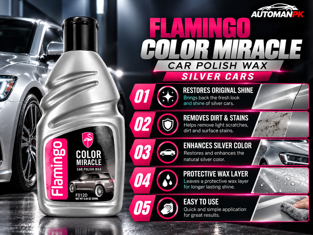 Flamingo Color Miracle Silver Wax 410ml – Silver Car Polish & Color Restorer