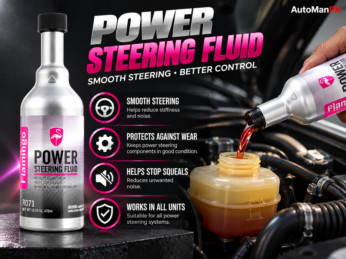 Flamingo Power Steering Fluid 473ML hydraulic power steering fluid