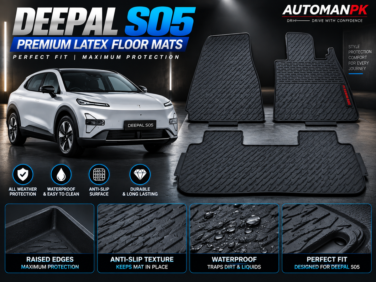 Deepal S05 Latex Floor Mats – Custom Fit & All-Weather | AutoManPK