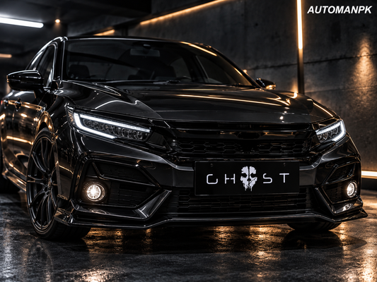 Acrylic Name Plate Ghost for Car – Custom LED Illuminated | AutoManPK