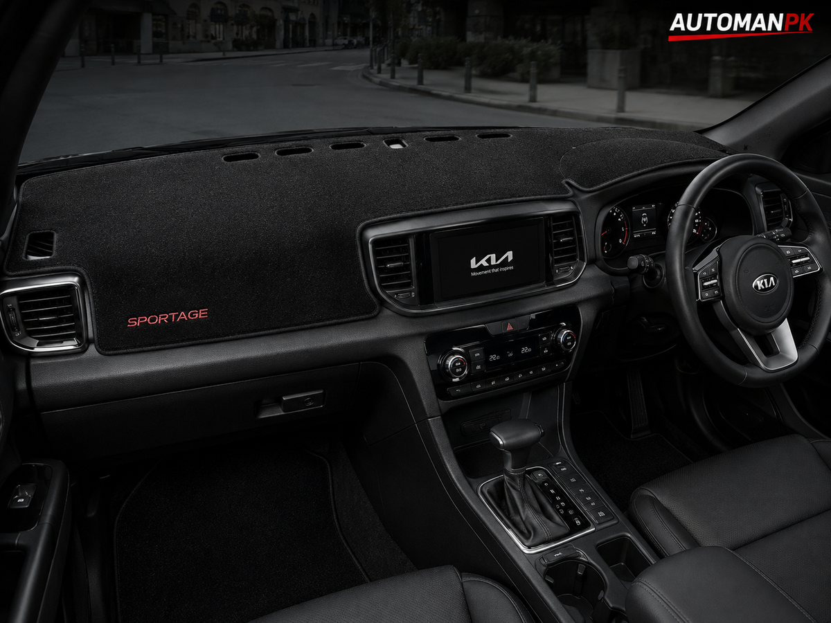Kia Sportage 2019-2022 Velvet Dashboard Mat – Anti-Glare | Non-Slip | Custom Fit
