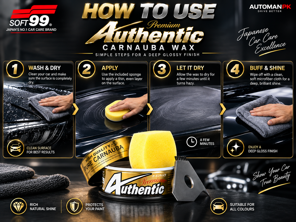 Soft99 Pure Carnauba Wax 200g car paint protection and gloss