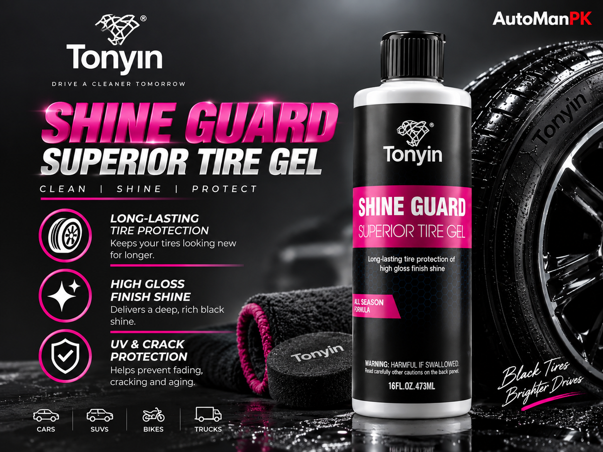 Tonyin Shine Guard Tire Gel 473ml | Deep Gloss & Long-Lasting Tire Shine