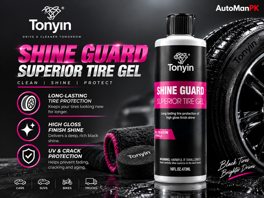 Tonyin Shine Guard Tire Gel 473ml | Deep Gloss & Long-Lasting Tire Shine