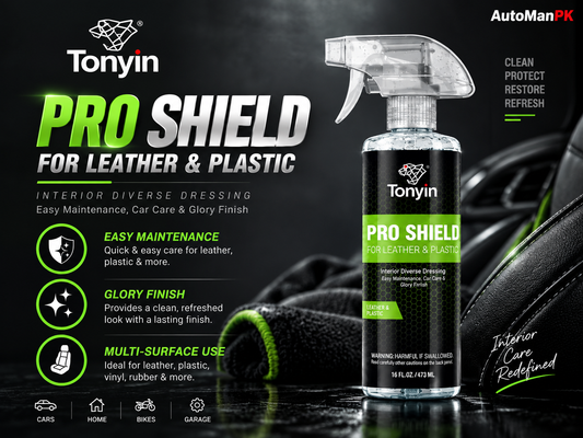 Tonyin Pro Shield for Leather & Plastic 473ml | Interior Restorer & UV Protectant