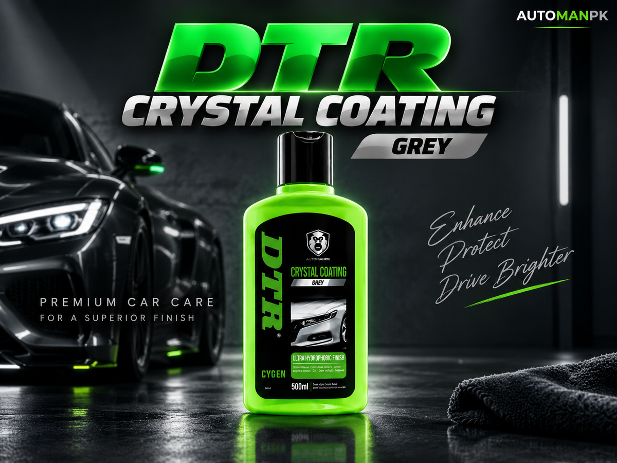 DTR Crystal Coating Grey 250ml | Premium Liquid Car Wax for Deep Gloss