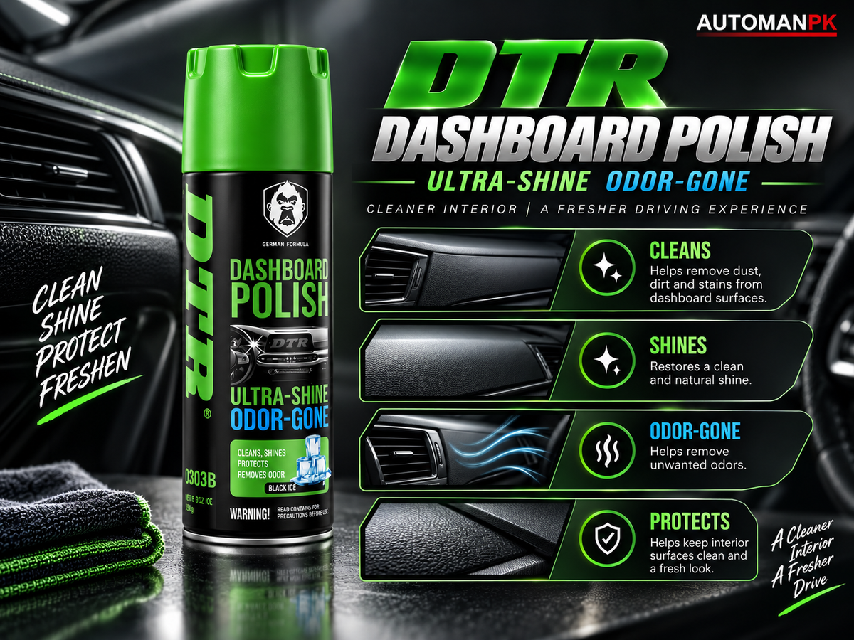 DTR Dashboard Polish 450ml | Car Interior Cleaner, Shine & Protection