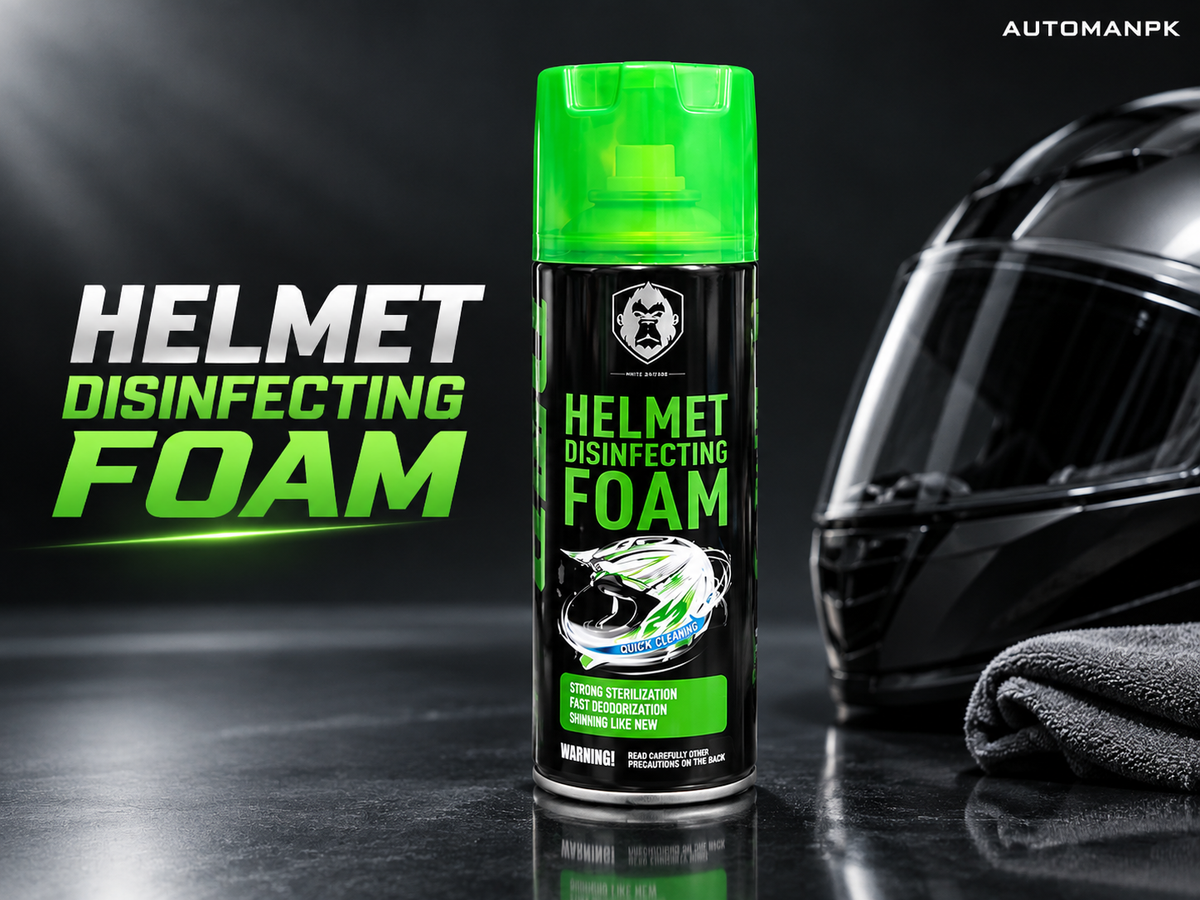 DTR Helmet Disinfecting Foam Spray 450ml – Helmet Cleaner & Odor Remover