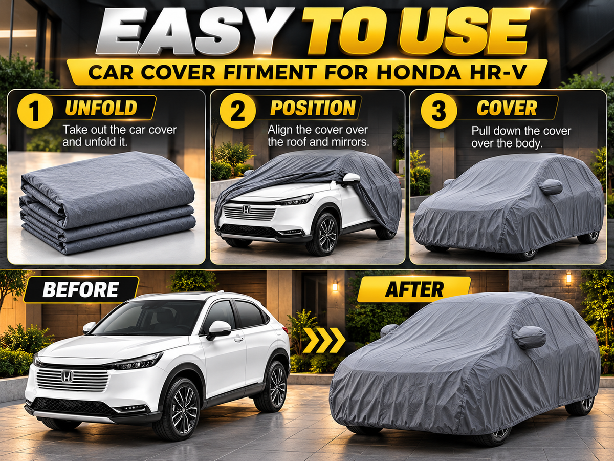 Honda HR-V Car Top Cover – PVC Exterior with Soft Cotton Inner Lining