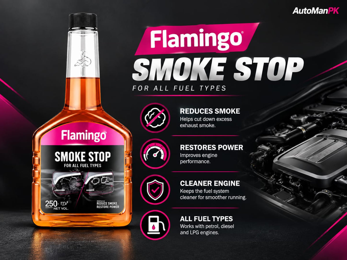 Flamingo Smoke Stop 354ml engine oil smoke reducer