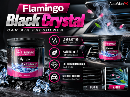 Flamingo Black Crystal car air freshener and car perfume