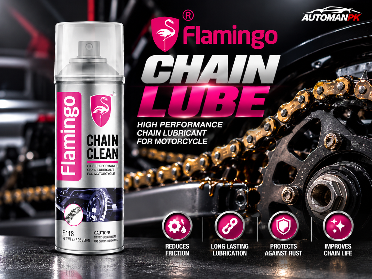 Flamingo Chain Lube 220ml F108 motorcycle and bicycle chain lubricant