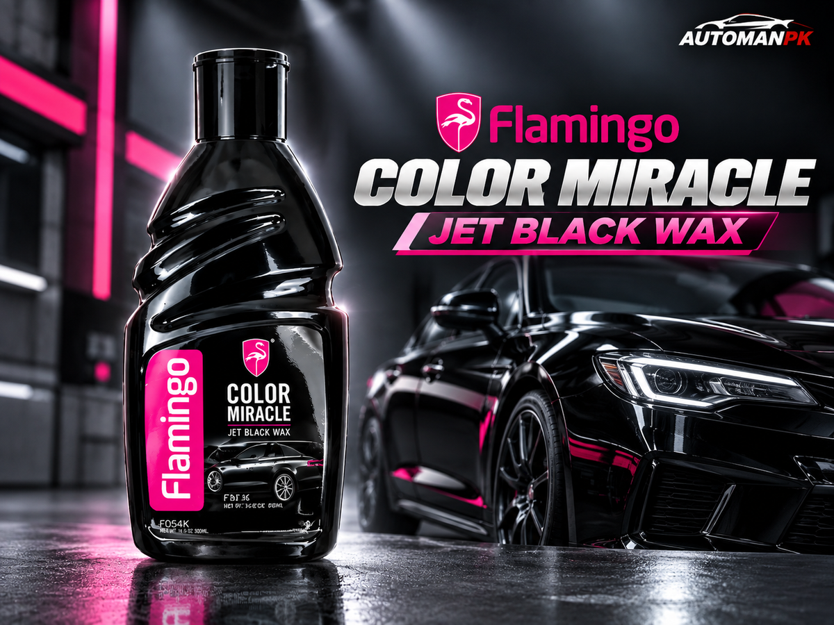 Flamingo Color Miracle Black Wax 410ml black car polish