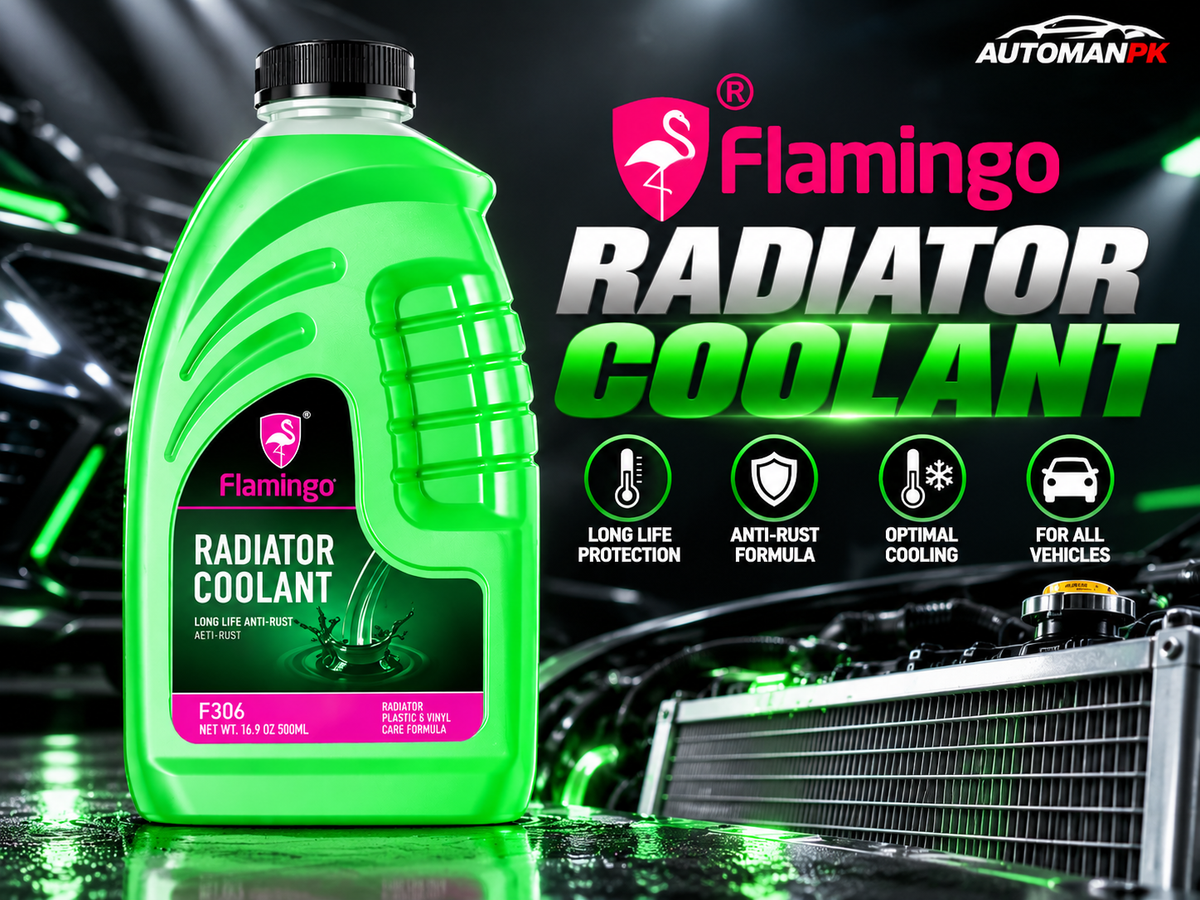 Flamingo Green Coolant 1 Liter F340G radiator coolant