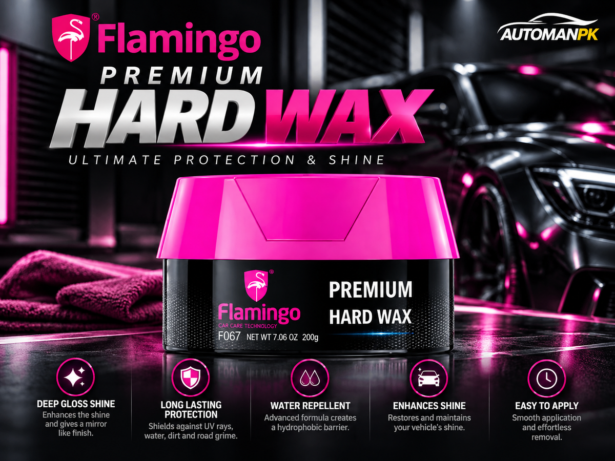 Flamingo Premium Hard Wax 200G car wax for paint gloss