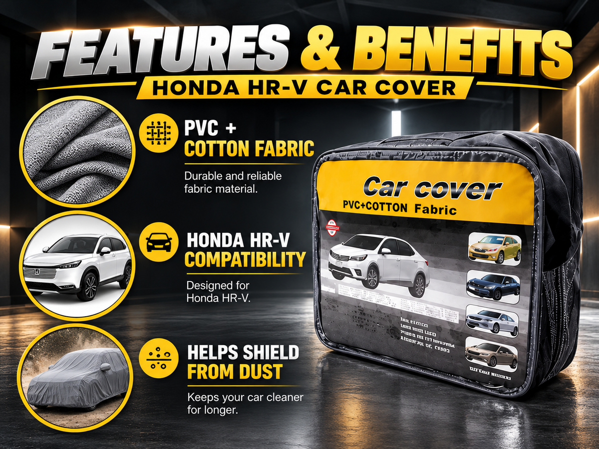 Honda HR-V Car Top Cover – PVC Exterior with Soft Cotton Inner Lining