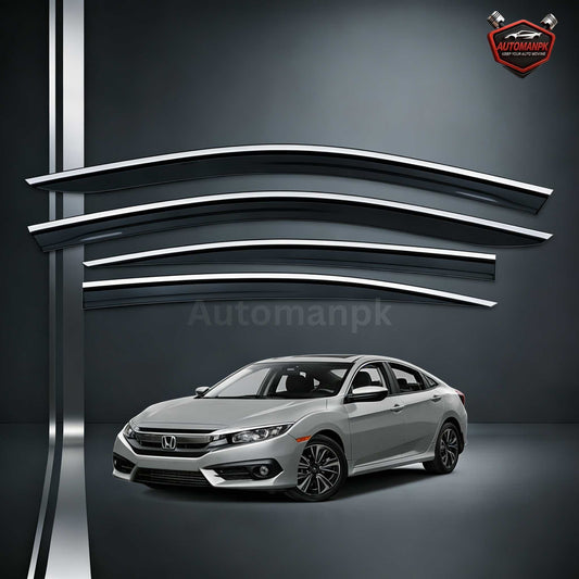 Honda Civic 2016-2020 – Chrome Air Press Sun Visor | AutoManPK