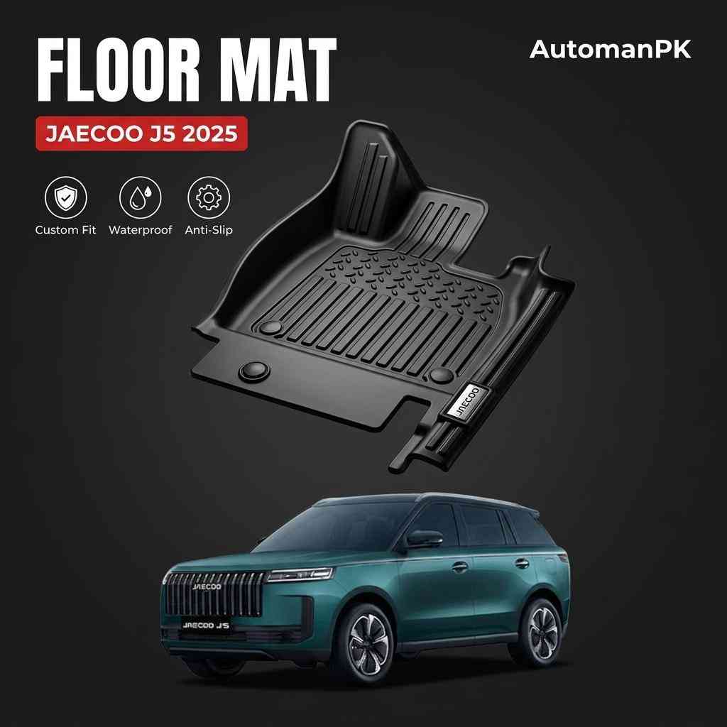 Jaecoo J5 2025-2026 TXR TPE Floor Mats – Custom Fit – Waterproof – Anti-Slip – Full Set