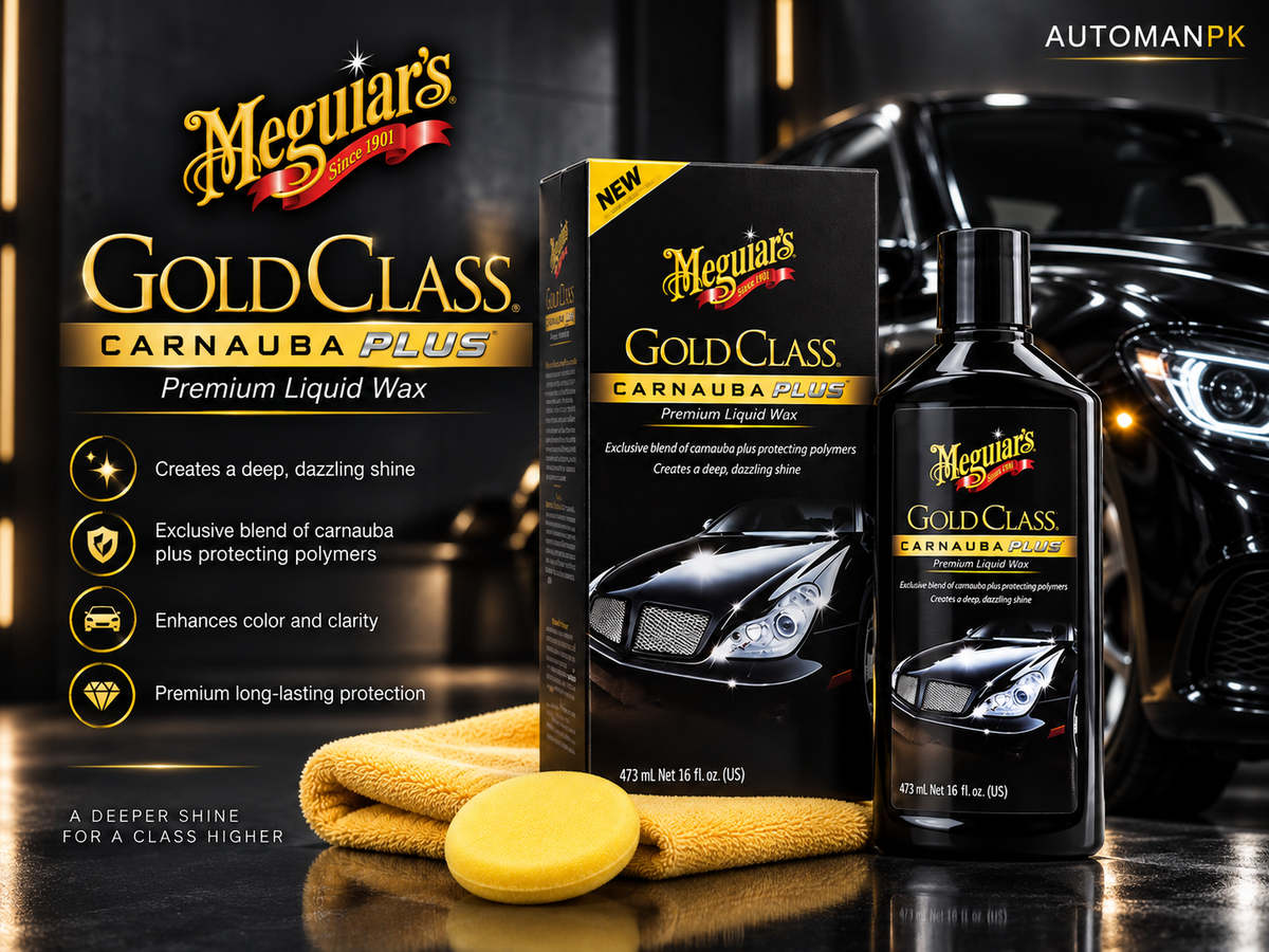 Meguiar’s Gold Class Carnauba Plus Liquid Wax G7016 16oz | Premium Car Wax & Deep Shine