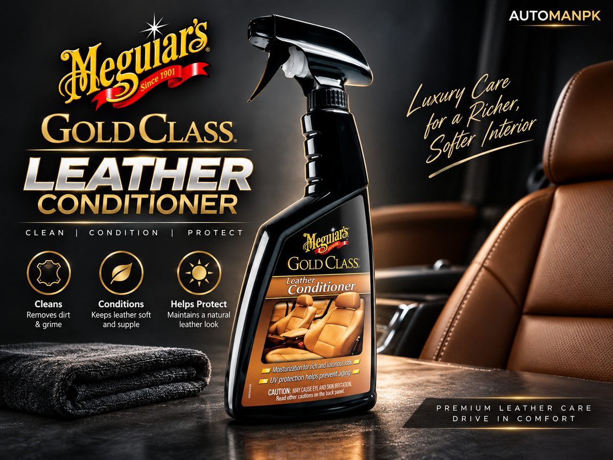 Meguiar’s Gold Class Leather & Vinyl Cleaner G18516 16oz | Car Leather Cleaner