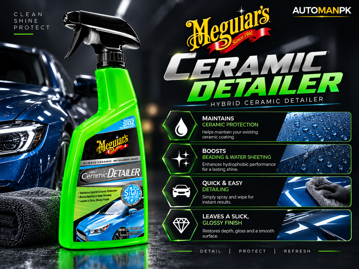 Meguiar’s Hybrid Ceramic Detailer G200526 | Instant Shine & Ceramic Protection