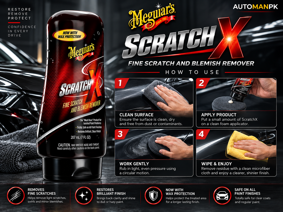 Meguiar’s ScratchX Scratch Remover & Swirl Remover | Car Paint Repair