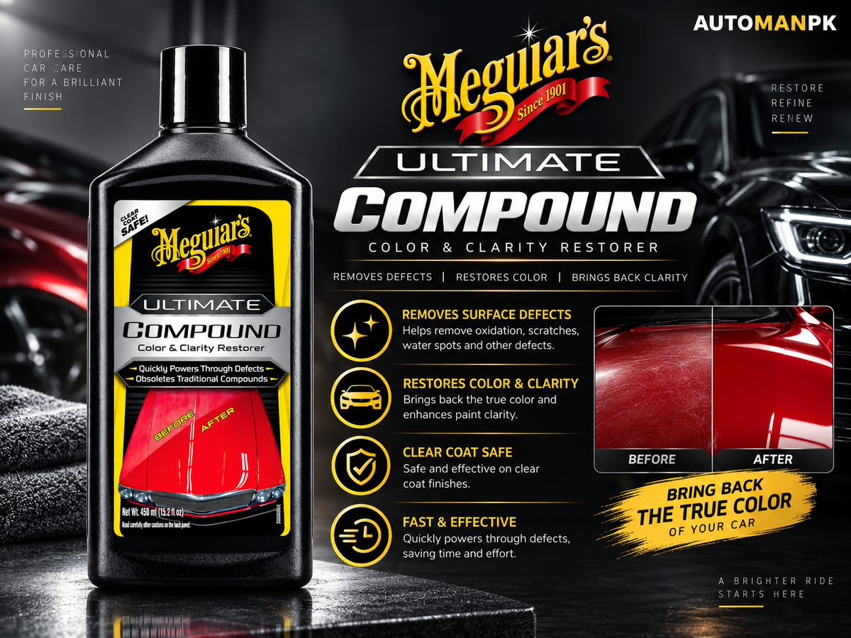 Meguiar’s Gold Class Rich Leather Cleaner & Conditioner G17916 473ml | Premium Leather Care