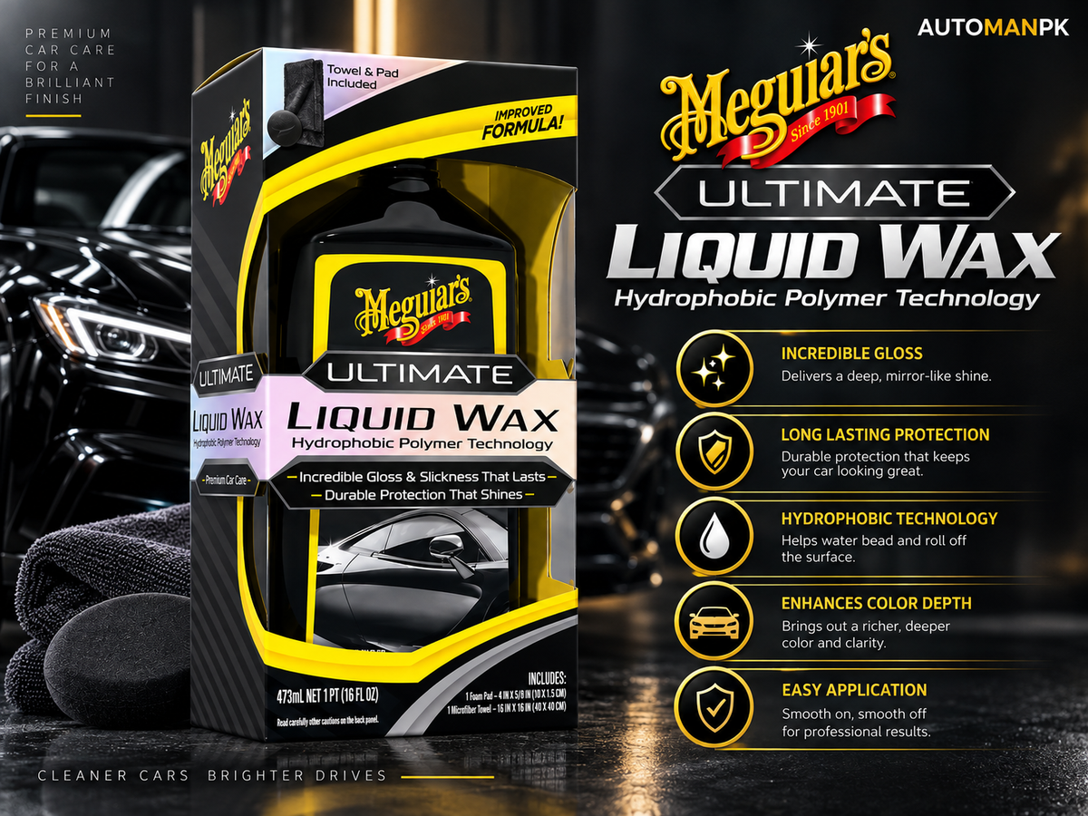 Meguiar’s Ultimate Liquid Wax G18216 473ml | Long-Lasting Shine & Paint Protection