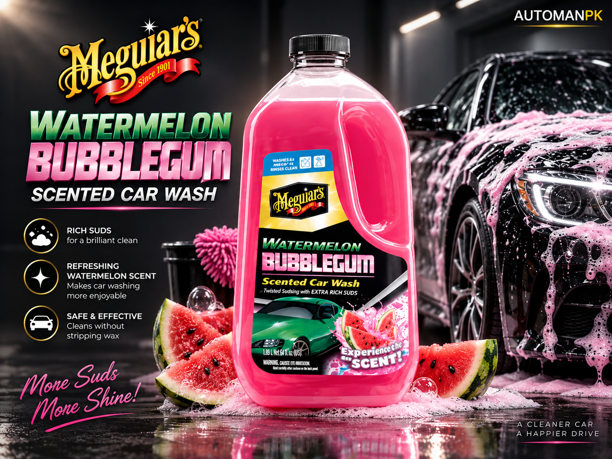 Meguiar's Watermelon Bubblegum Premium Car Shampoo G250464 1.89L | pH Neutral Car Wash