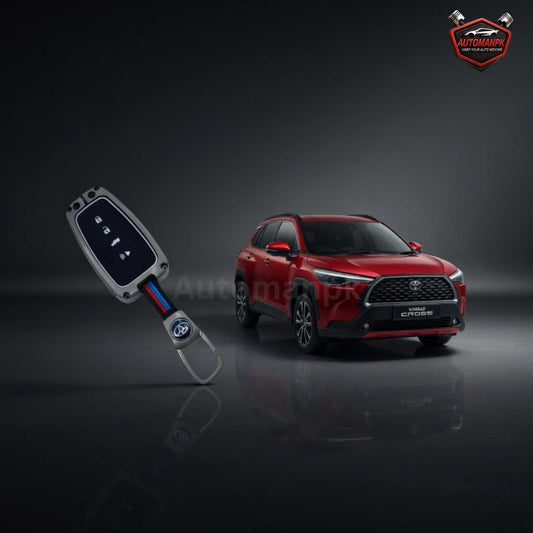 Premium Metal Zinc Key Cover for Toyota Cross 2022-2024 – Durable & Stylish | AutoManPK