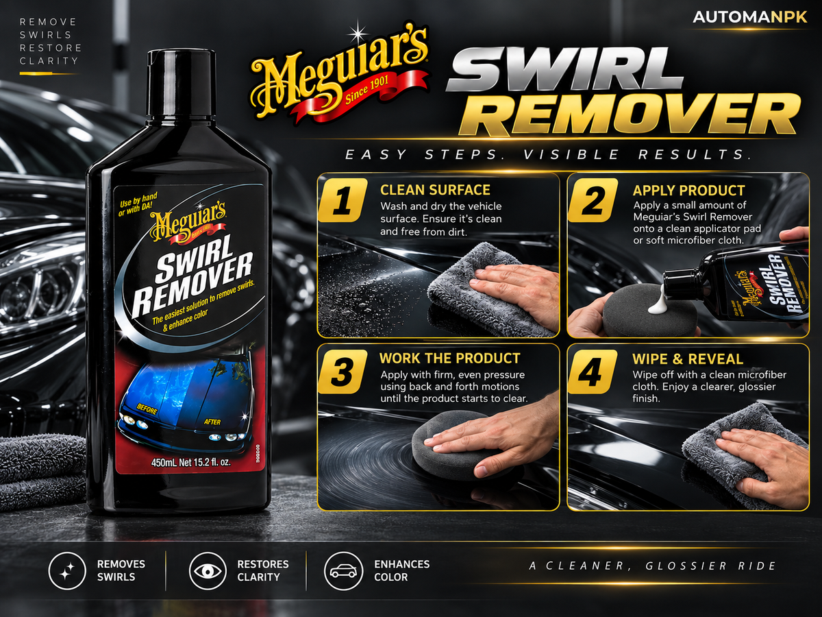 Meguiar’s Swirl Remover G17616 450ml | Swirl Mark & Light Scratch Remover