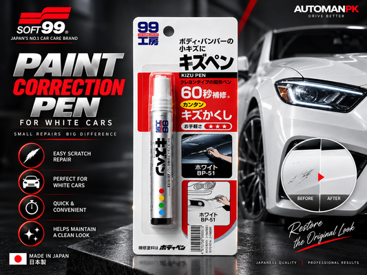Soft99 Paint Correction Pen for White Cars