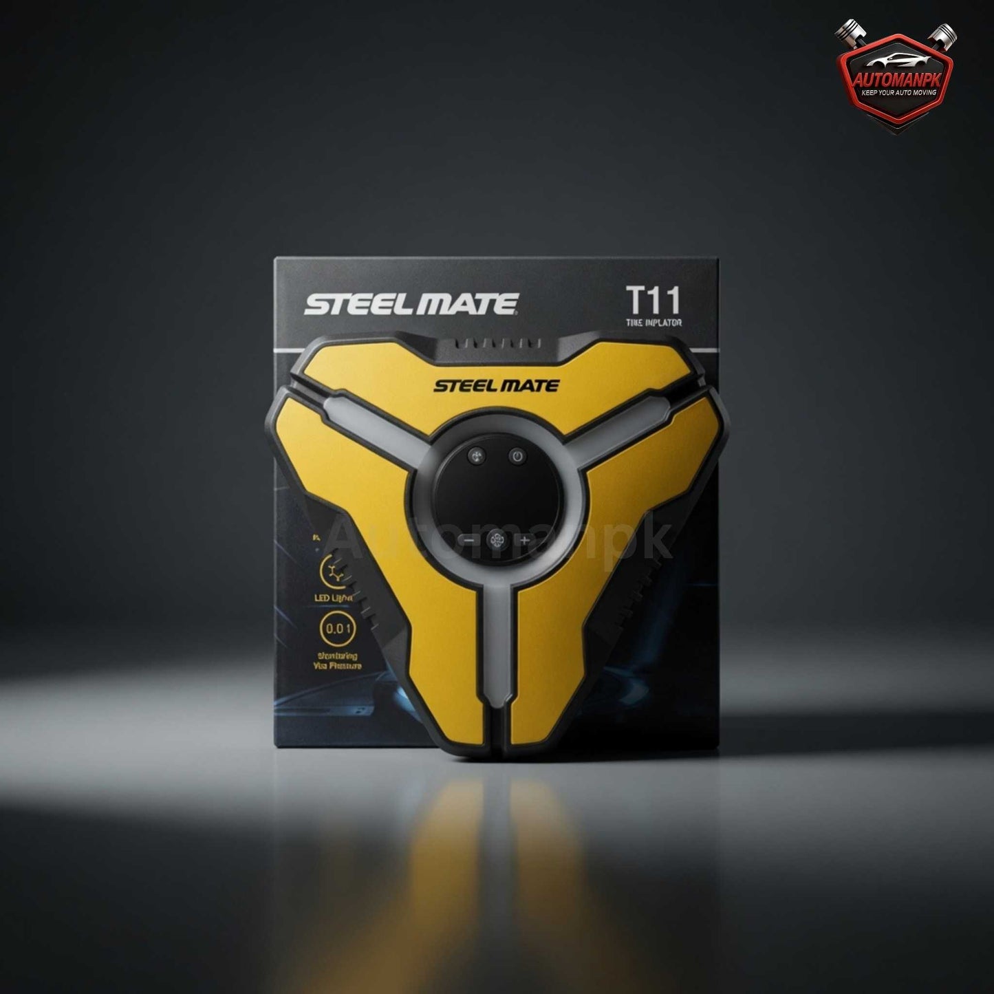 Steelmate Heavy Duty T11 Air Compressor Pump – 12V DC Portable Digital Tyre Inflator