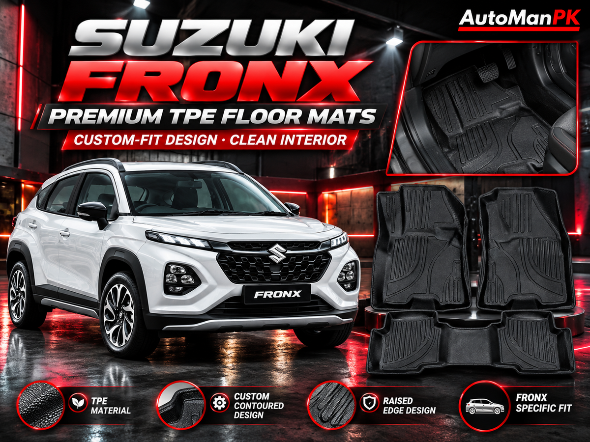 Suzuki Fronx premium TPE floor mats front and rear set AutoManPK