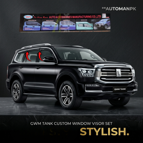 Haval Tank 500 Air Visors (Air Press) – TXR Window Deflectors All Doors