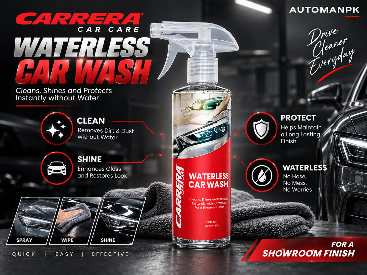 Carrera Waterless Car Wash 500ml | Waterless Car Cleaner & Shine