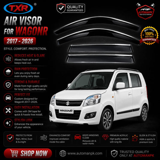 Suzuki Wagon R Air Press Sun Visor / Door Visor – Wind Deflector (Set of 4)