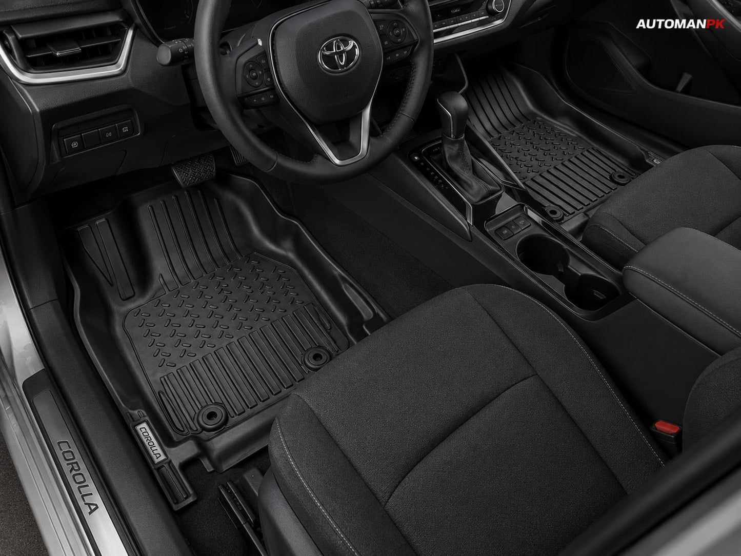 Toyota Corolla 2015-2026 TXR TPE Floor Mats – Custom Fit – Waterproof – Anti-Slip – Full Set