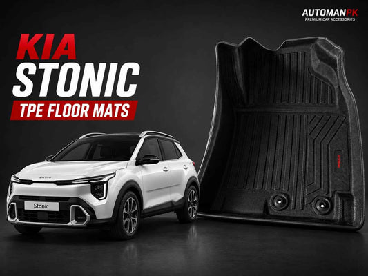 KIA Stonic EX+ 2026 TPE Floor Mats – Custom Fit | Waterproof & Anti-Slip