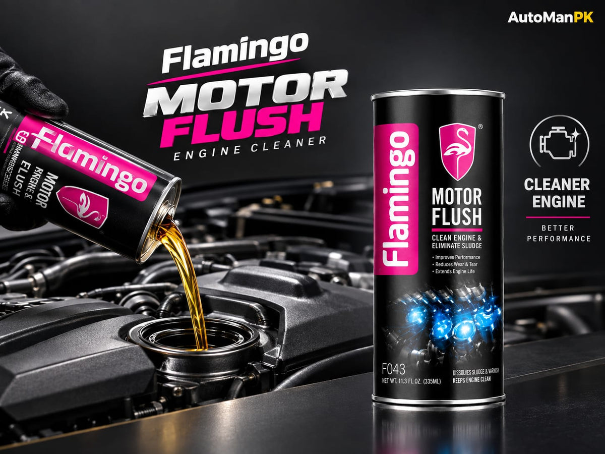 Flamingo Motor Flush 443ml F048 engine flush application